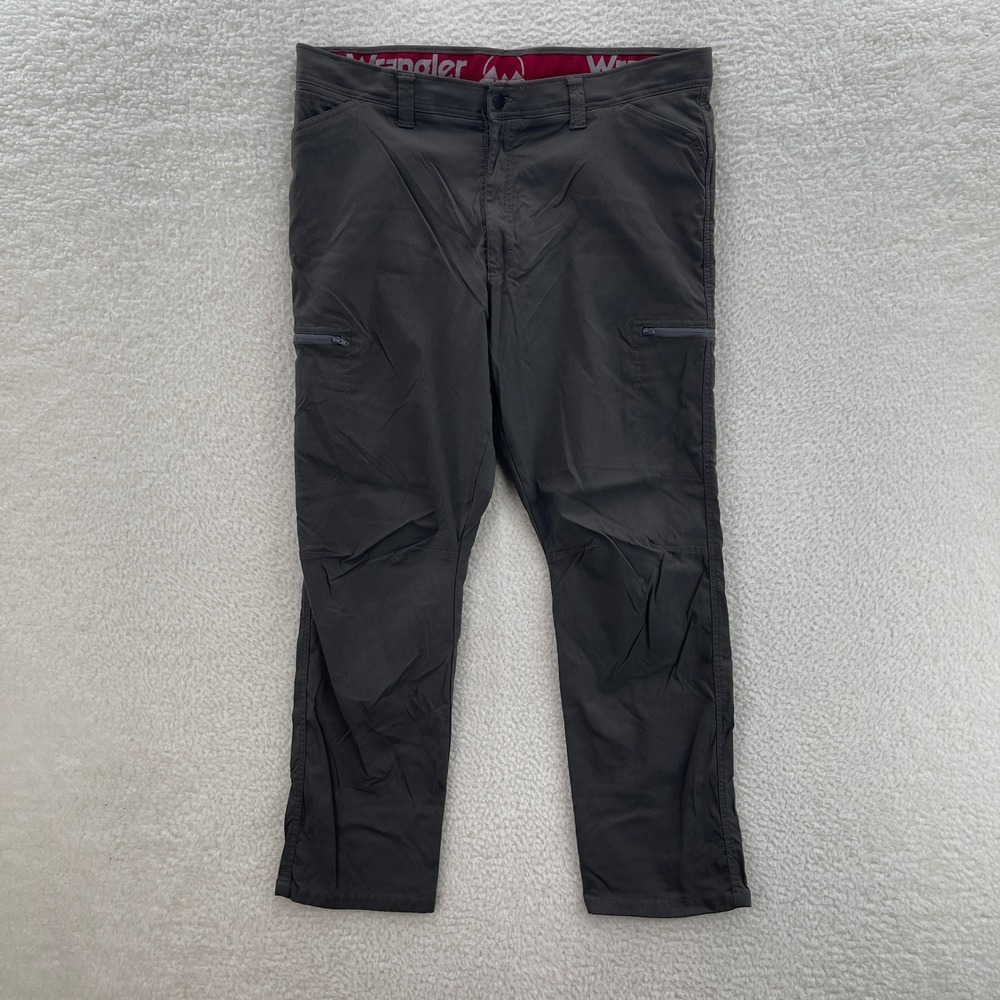 Wrangler Pants Mens 40x030 Black ATG Utility Stretch Cargo Workwear Outdoor Hike